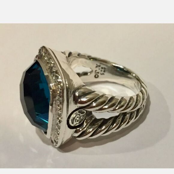 💎DAVID YURMAN BLUE HAMPTON ALBION RING - Picture 4 of 5